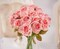 Rose Artificial Flower 12pcs Realistic Faux Silk Roses Fake Flowers Bouquets Arrangements Decor for Wedding Spring Mother's Day, Home Table Decorations, Pink Flower